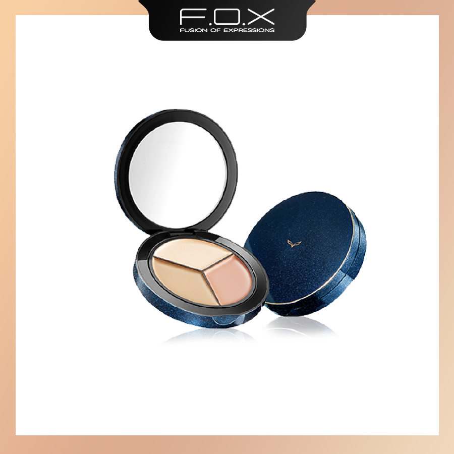 Kem Che Khuyết Điểm, Tạo Khối 3 Ngăn FOX Completely Concealer Plate 9.5g