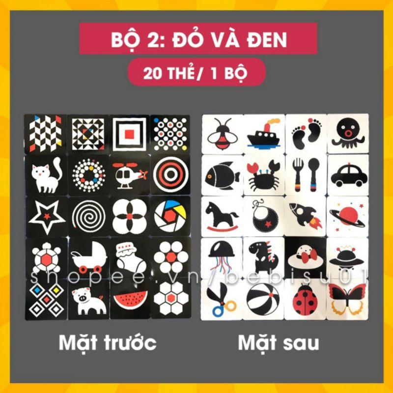 Flash card kích thích thị giác dành cho bé 0-18 tháng tuổi