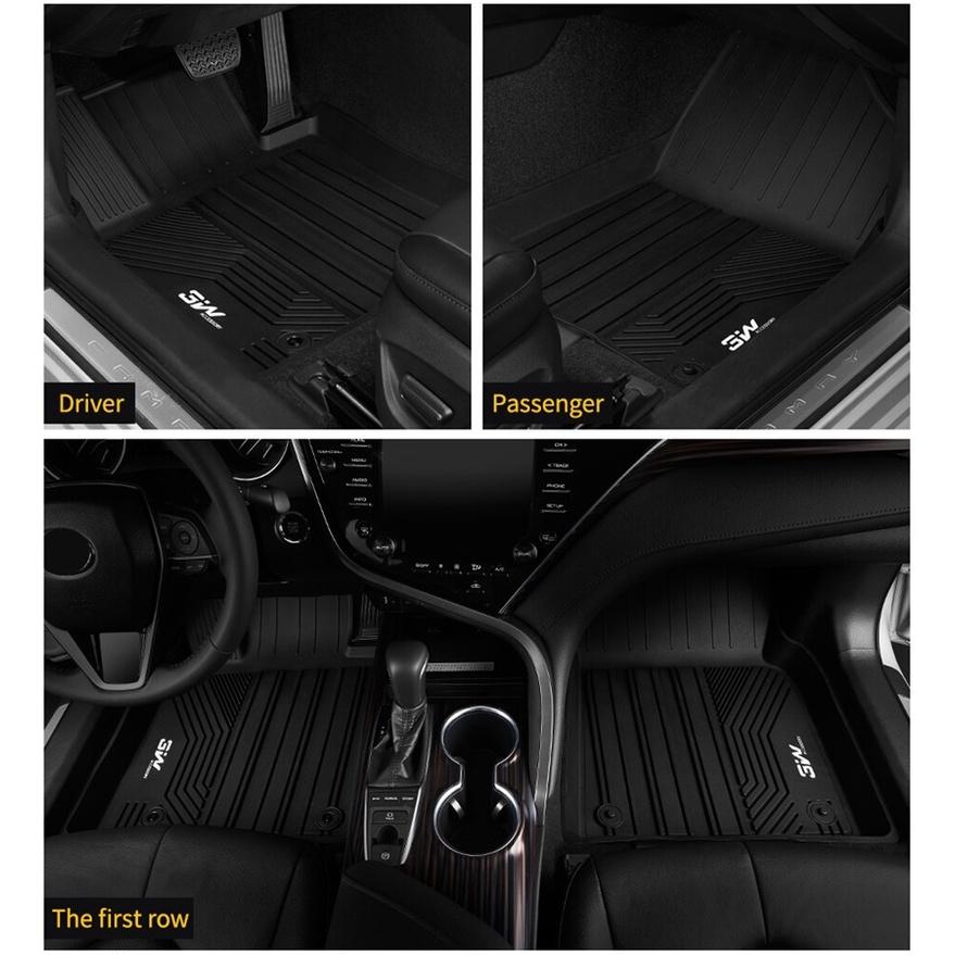 Thảm lót sàn xe ô tô LEXUS LX570 2007-2021 Nhãn hiệu Macsim 3W chất liệu nhựa TPE đúc khuôn cao cấp - màu đen