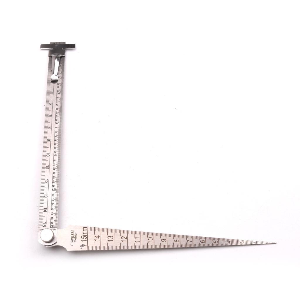 Foldable Set Double Side Ruler&Straight Ruler Measuring Tools Gauge