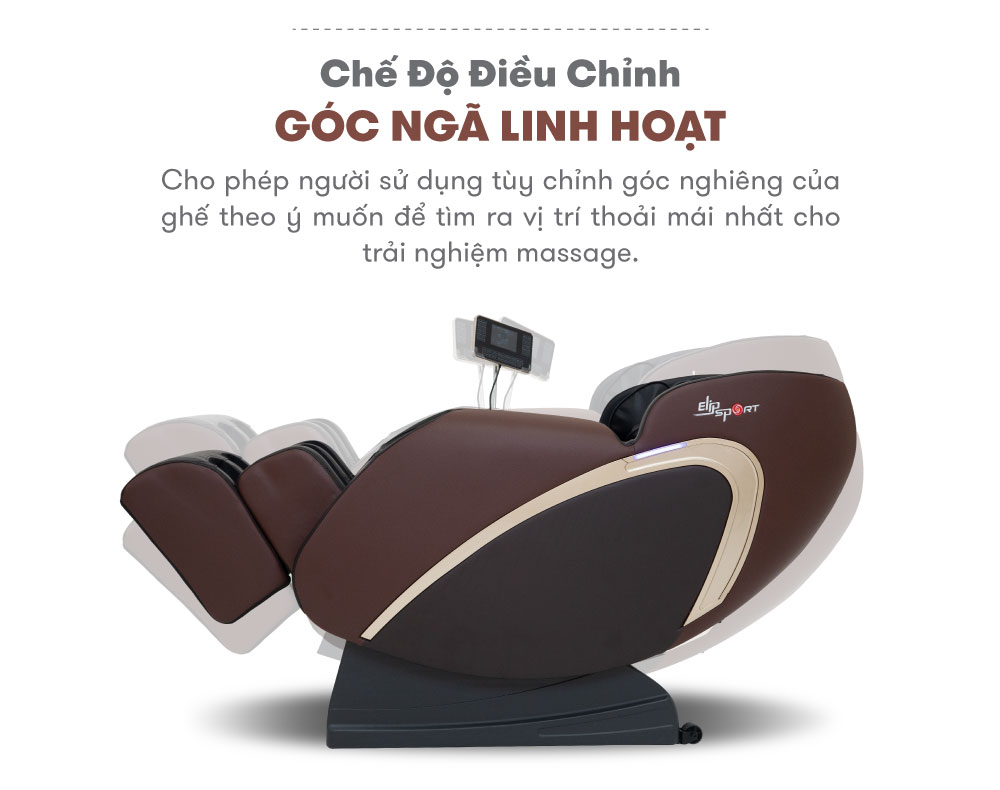 Ghế Massage Toàn Thân ELIP Eco New, massage nhiệt hồng ngoại, không trọng lực