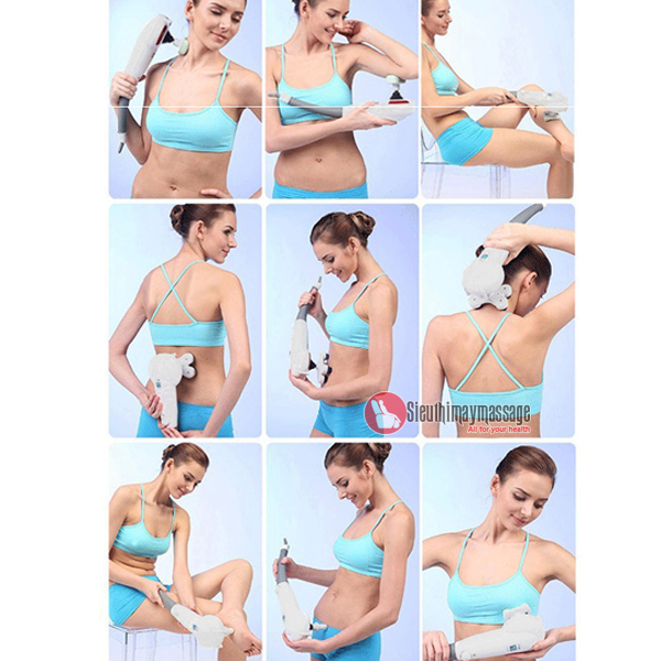 Máy Massage cầm tay 3 đầu King A-2007 - Dụng cụ mát xa toàn thân gọn nhẹ