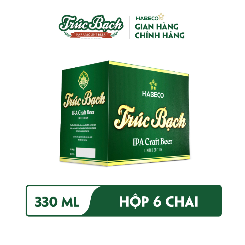 Combo 2 Hộp Bia Trúc Bạch IPA Craft - Hộp 6 chai 330ml - Phiên bản Tết 2024