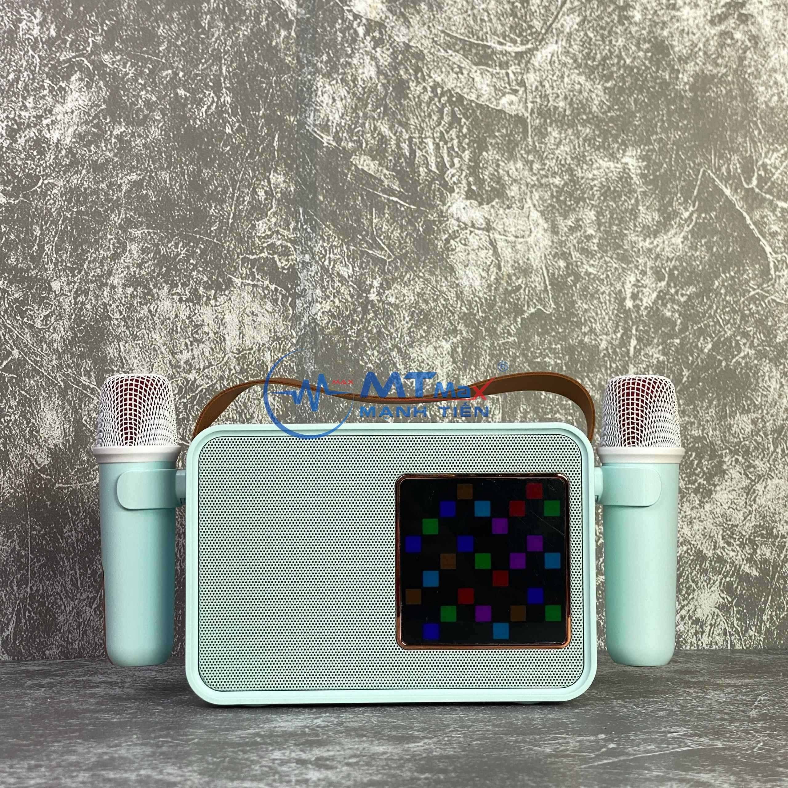 Loa Bluetooth Y6 - Đèn Led Nháy Theo Nhạc - 2 Micro Không Dây - Đa Dạng Cổng Kết Nối