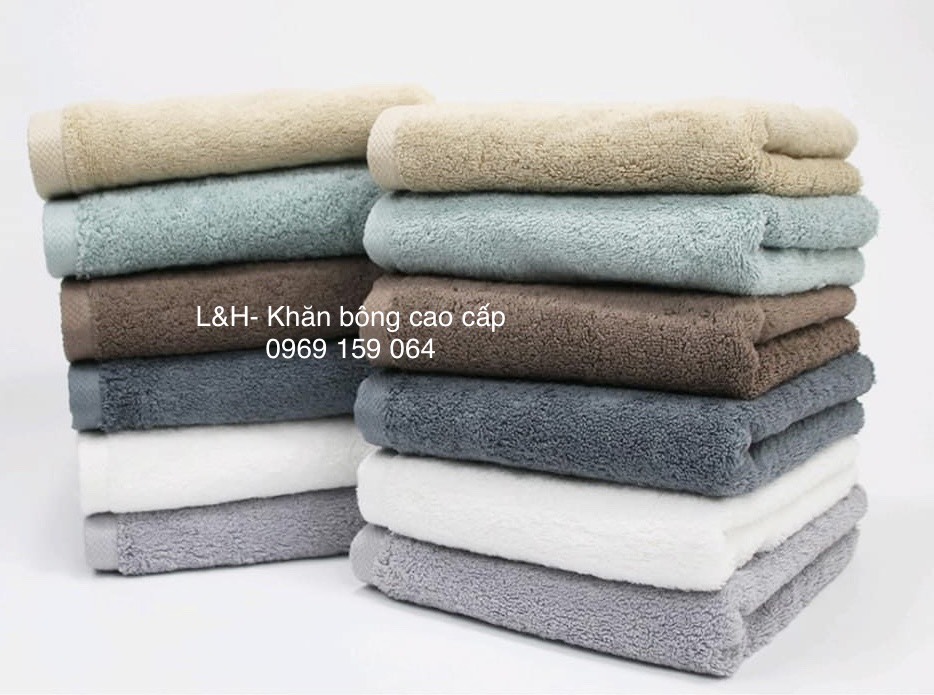 Khăn gội xuất dư Châu Âu lỗi viền, KT 40x80cm