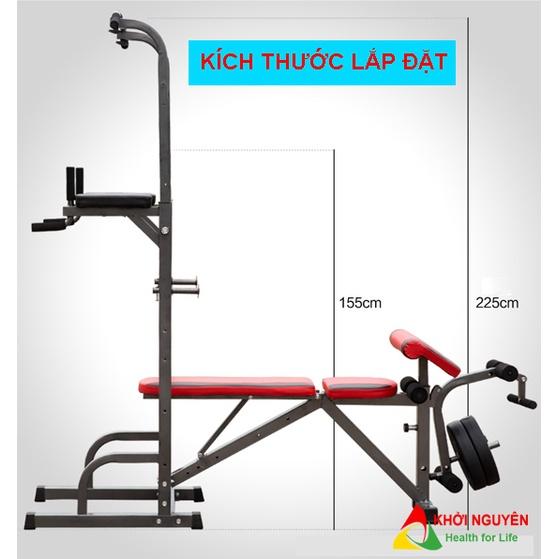 Ghế tập tạ đa năng 2016 có xà đơn xà kép