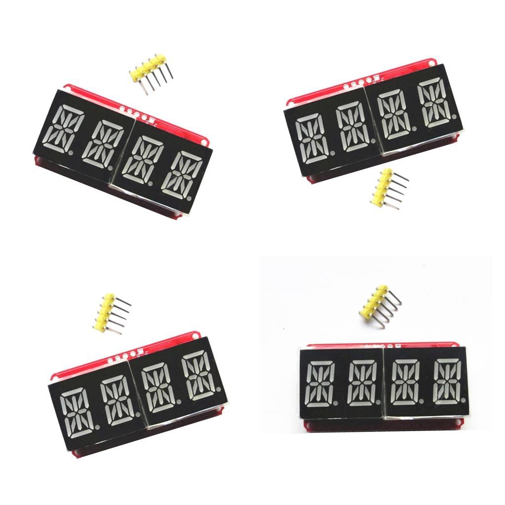 4 Pcs 4 Digit 0.54'' Digital Tube LED Display Module I2C Matrix for
