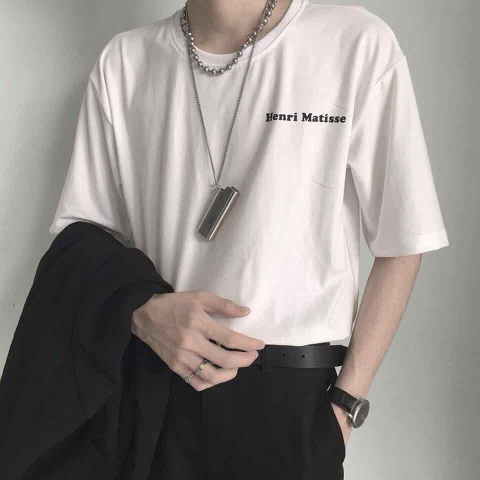 ÁO THUN ÁO PHÔNG TAY LỠ UNISEX NAM NỮ HENRI 2 MÀU THE 1992