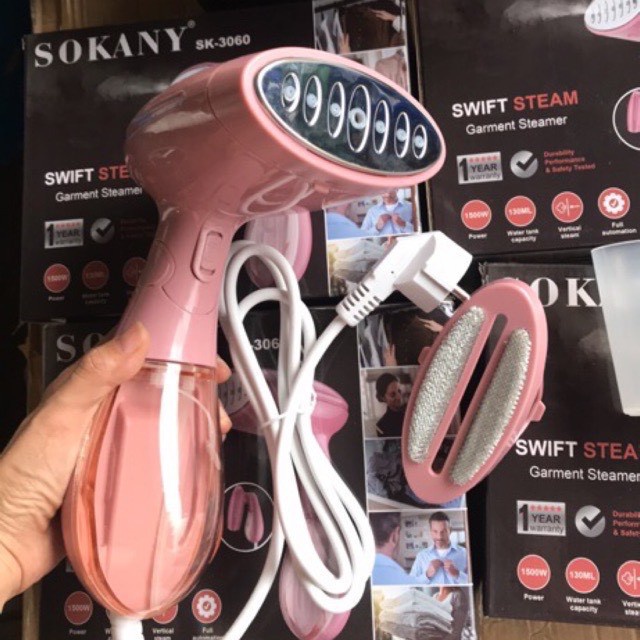Bàn Là Hơi Nước Cầm Tay SK3060 Công Suất 1500W, Bàn Ủi Hơi Nước Cầm Tay Mẫu Mới 2022 ZA65