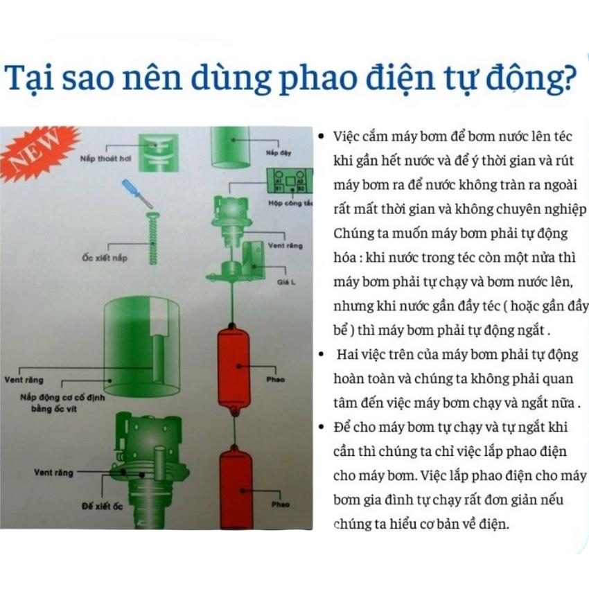 Phao điện thông minh RADAR/phao bồn nước/phao tự động ngắt nước