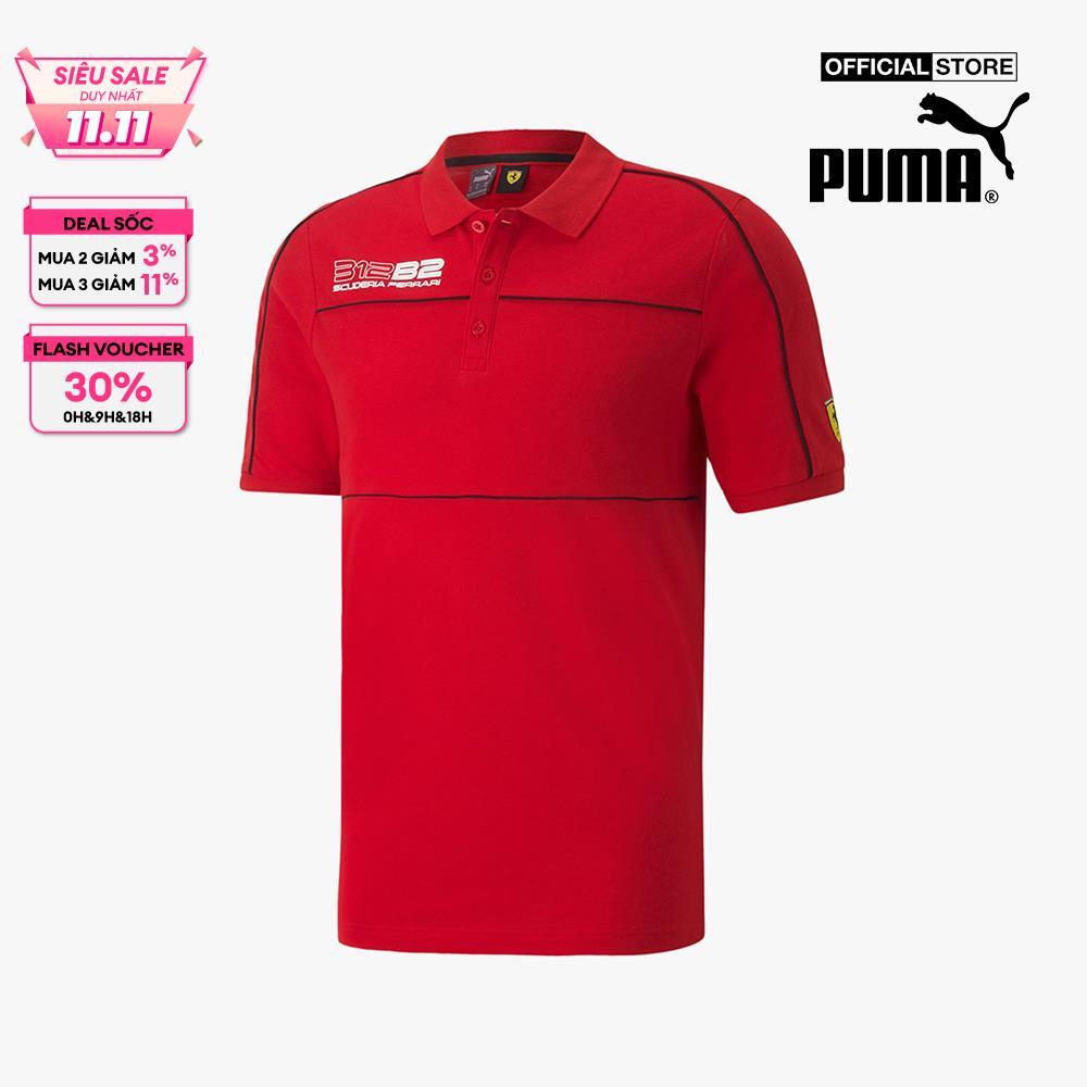 PUMA - Áo polo nam ngắn tay Scuderia Ferrari Race 535835