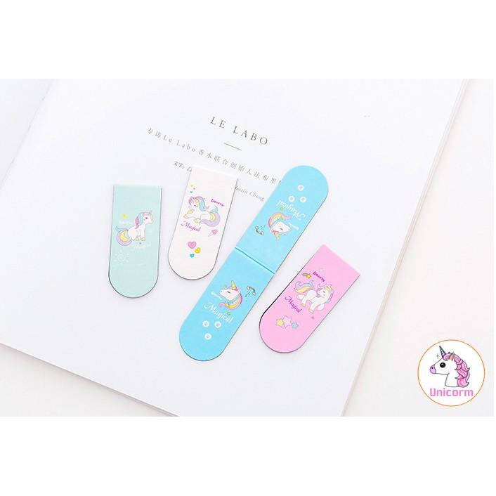 Book Mark nam châm unicorn cute (kẹp đánh dấu trang)