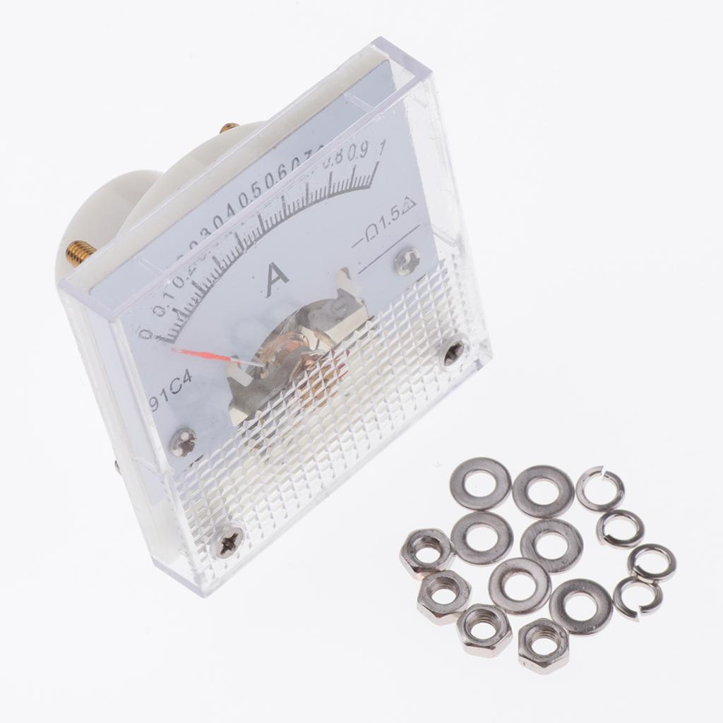 2-pack DC Analog Panel Mini AMP Meter Gauge Tester Ammeter 91C4 0-2A/0-10A