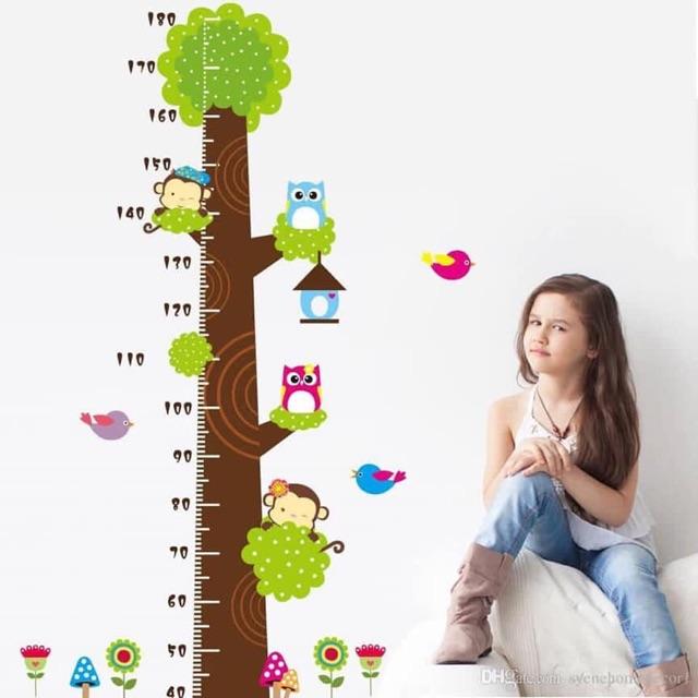 Thước đo decal hoạt hình cho bé