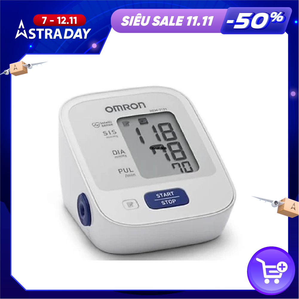 Máy đo huyết áp Omron Hem 7121 + Tặng Máy đo đường huyết Safe-Accu