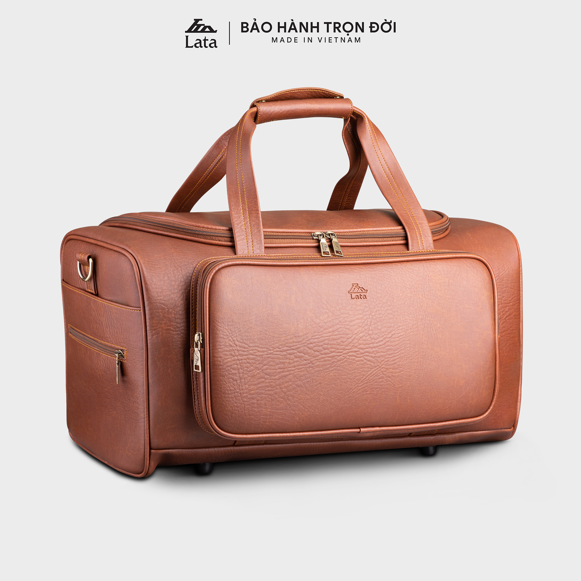 Túi du lịch Lata ( Thời trang nam, nữ tiện lợi cỡ lớn - Túi da TR17 )