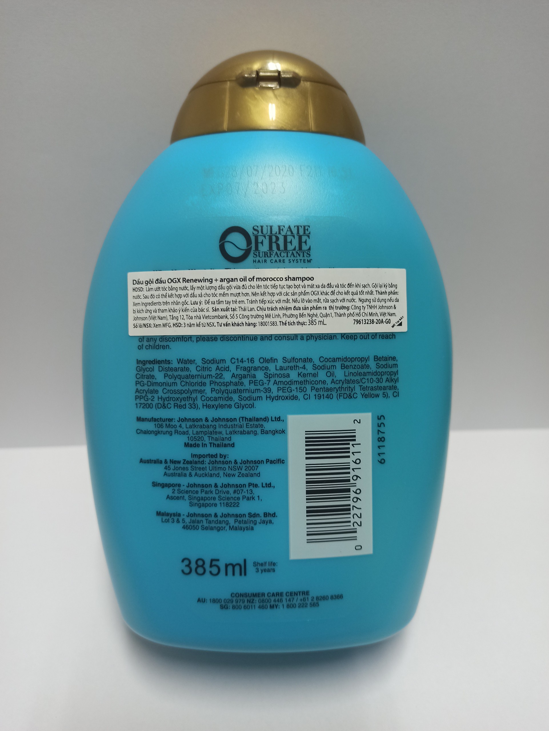 Dầu Gội OGX Renewing + Argan Oil Of Morocco Shampoo 385ml