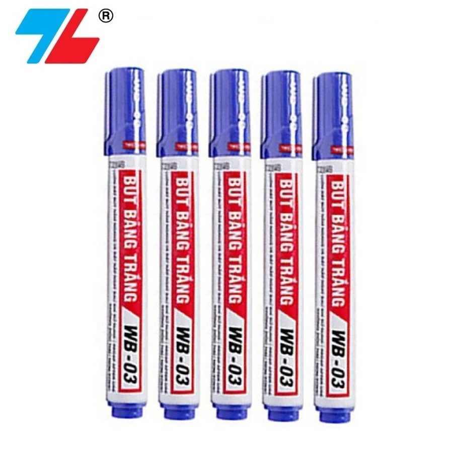 [Hàng chính hãng] Set 5 bút viết dạ bảng Thiên Long WB-03 / Bút lông bảng WB03 dễ dàng tẩy xóa