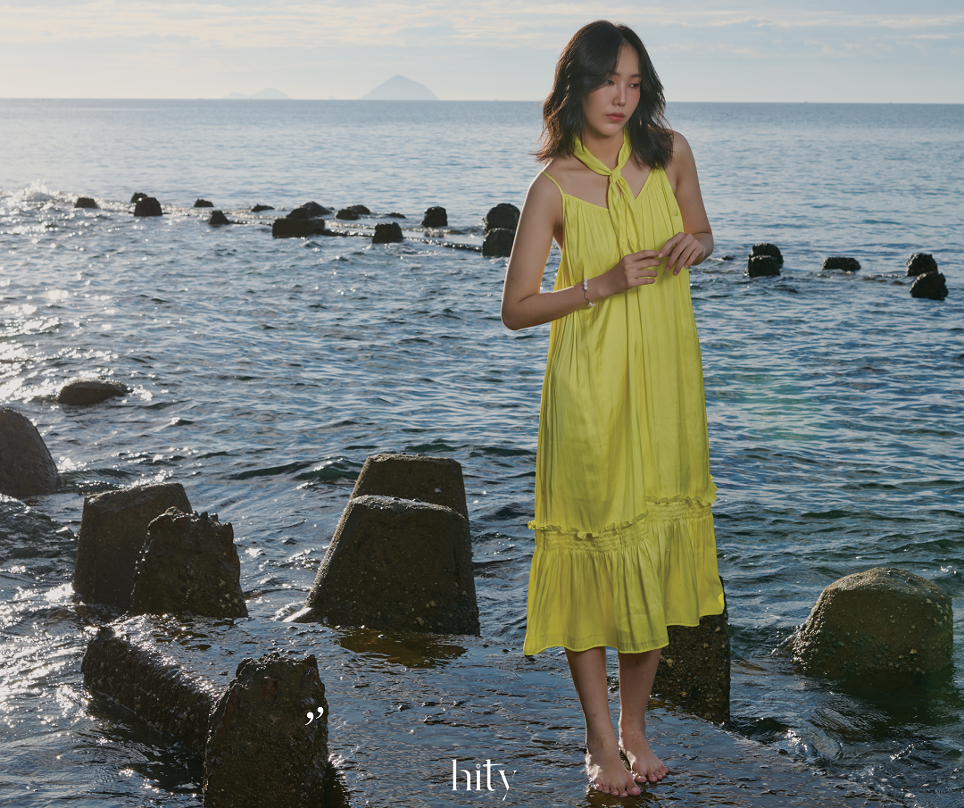 Đầm Midi Hai Hướng Dương DRE192 thời trang thiết kế Hity