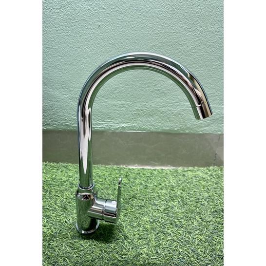Vòi rửa bát 304 bóng bi xoay nóng lạnh