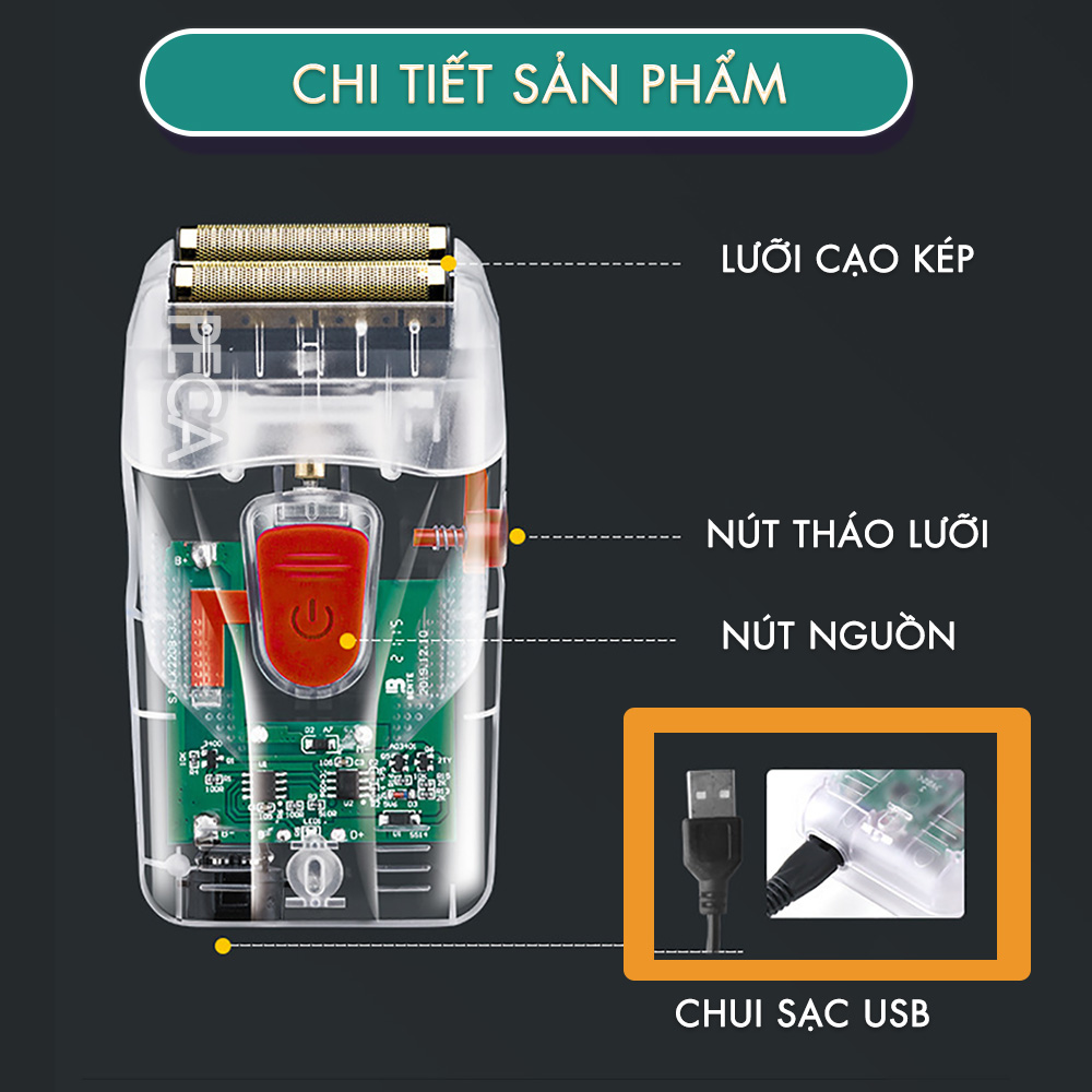 Máy cạo râu lưỡi kép Kemei KM-NG987 công suất 5w mạnh mẽ, có thể fade trắng chân tóc, cạo đầu, sạc nhanh 2H dùng đến 120 phút - Hàng chính hãng