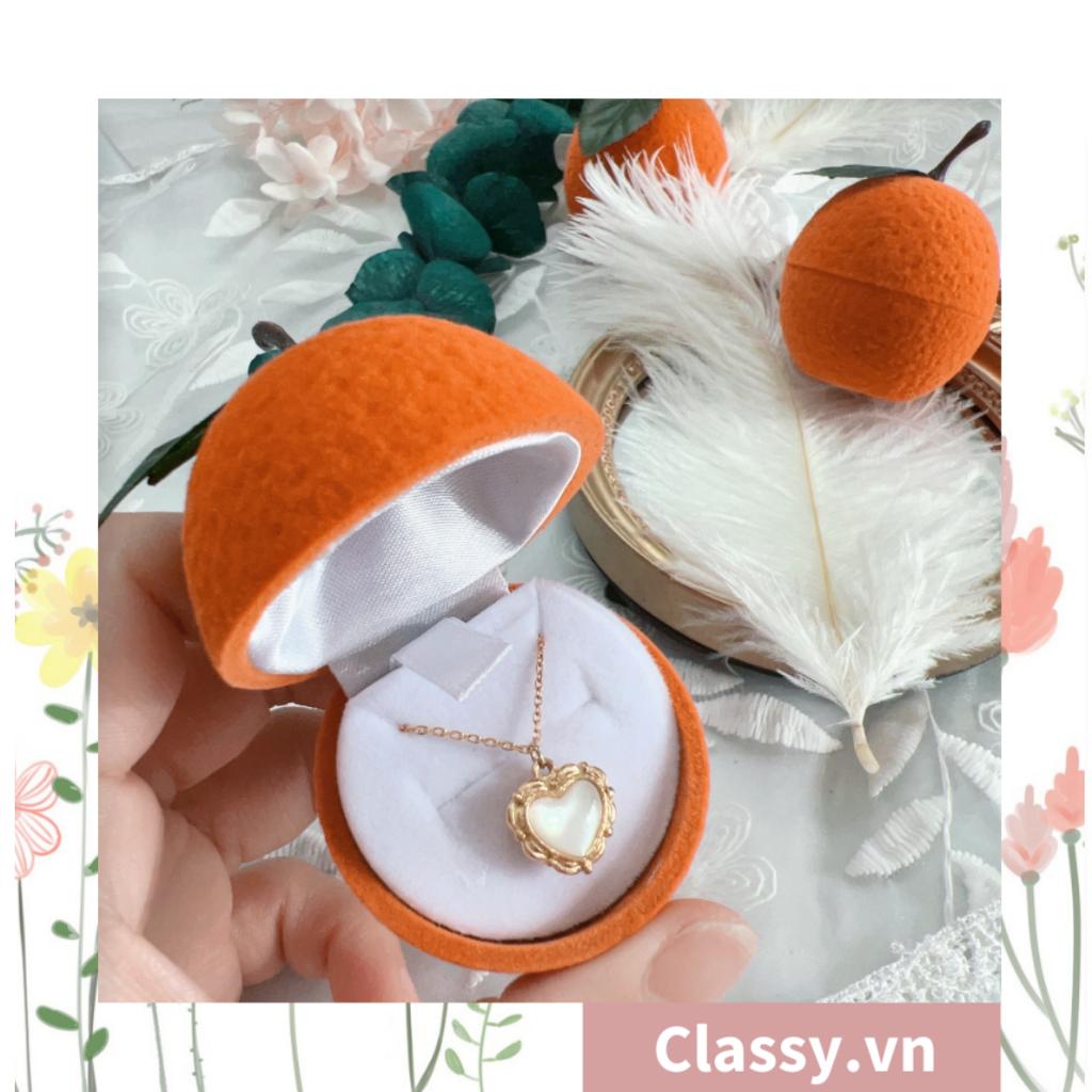 Hộp đựng nhẫn Classy, đựng trang sức hình trái cây độc đáo Q1307