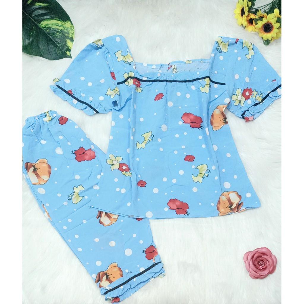 Set lụa hàn cao cấp, Quần lửng có túi, ảnh thật