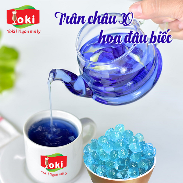 Trân châu 3Q hoa đậu biếc Yoki