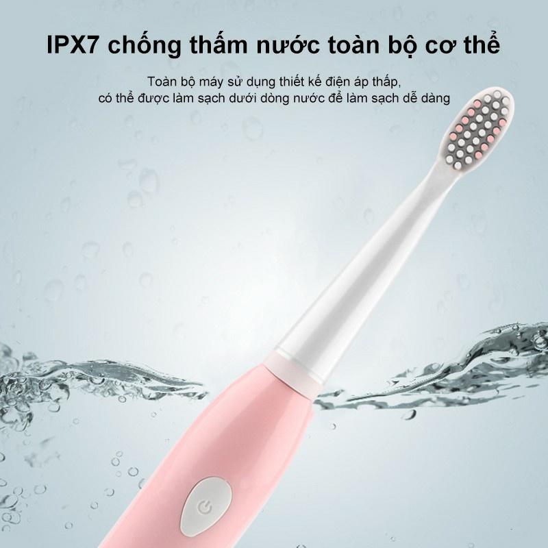 Bàn chải răng chạy điện đa năng PRO công nghệ mới sóng siêu âm - Tặng 4 đầu chải