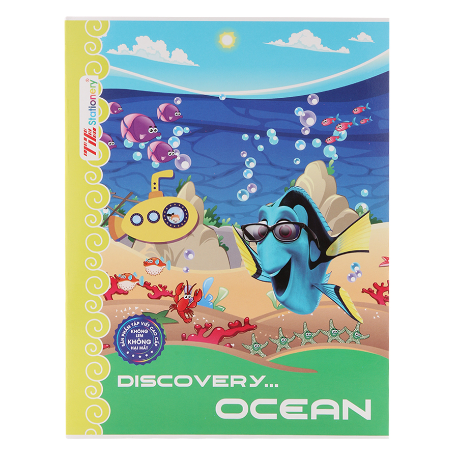 Lốc 10 Quyển Tập Discovery Ocean TIE TDO-R18 Caro 4 Ôly 96 Trang - Mẫu Ngẫu Nhiên