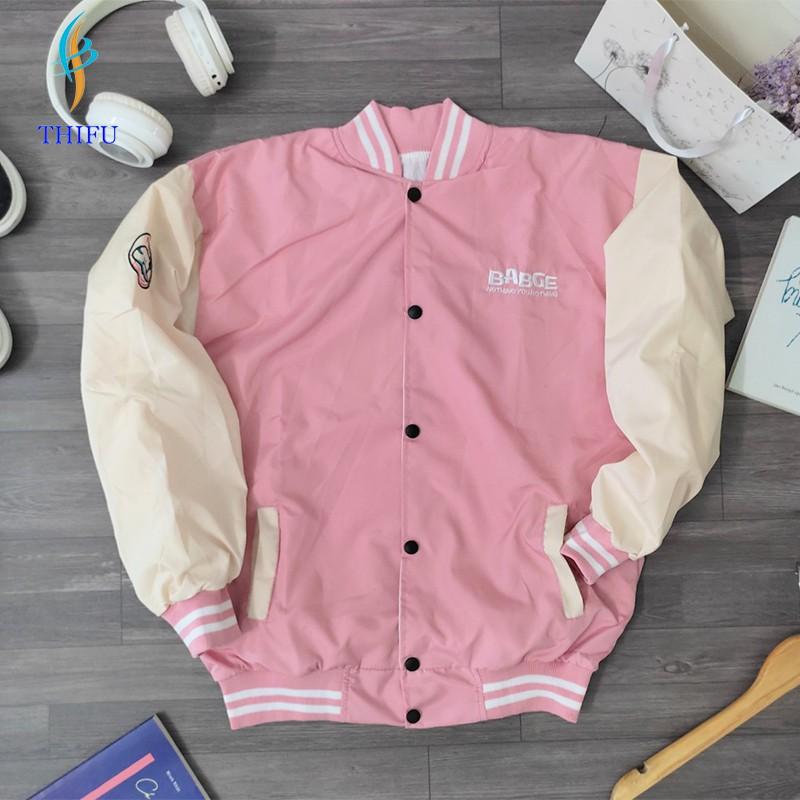 Áo Khoác Dù THIFU FASHION 2 Lớp Thêu Logo Chữ Badge Chống Nắng Tránh Mưa Cho Nam Và Nữ có video hình thật shop tự chụp