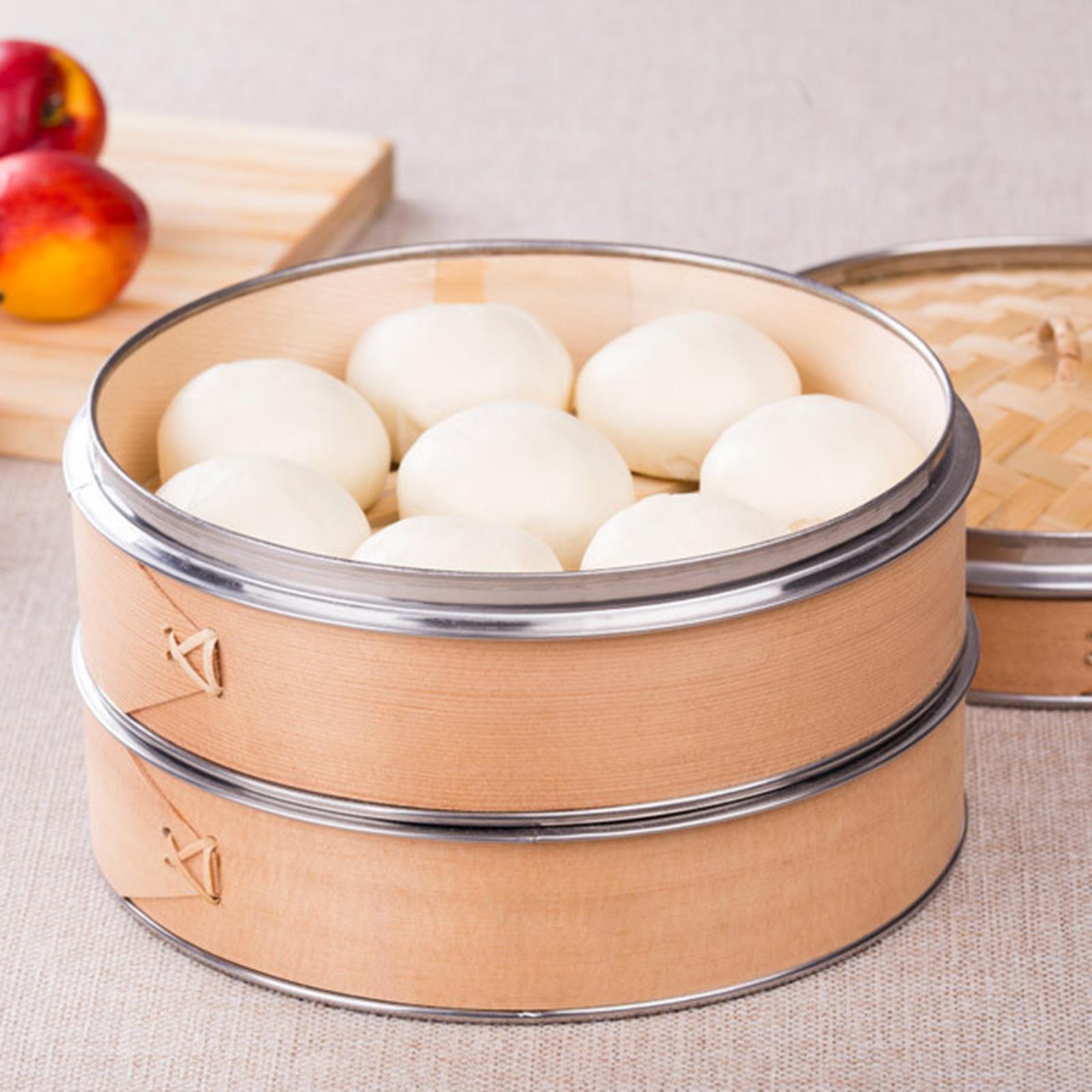 Steamers Round Multifunction Stainless Steel Edging Cookware for Buns Baking Dumpling