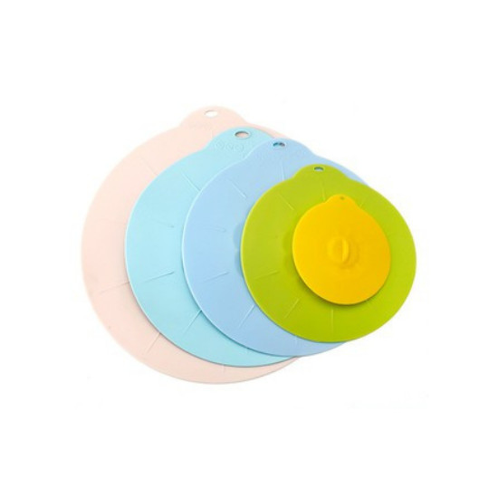 Bộ 5 Nắp Đậy Nồi Silicon Sử Dụng Được Cho Lò Vi Sóng