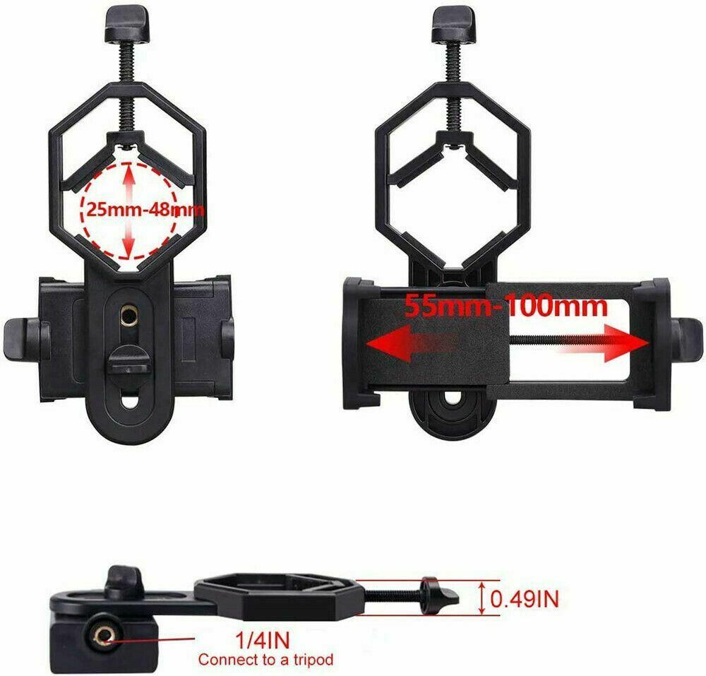 1 Universal Camera Phone Holder For Monocular Binoculars Telescope Adapter