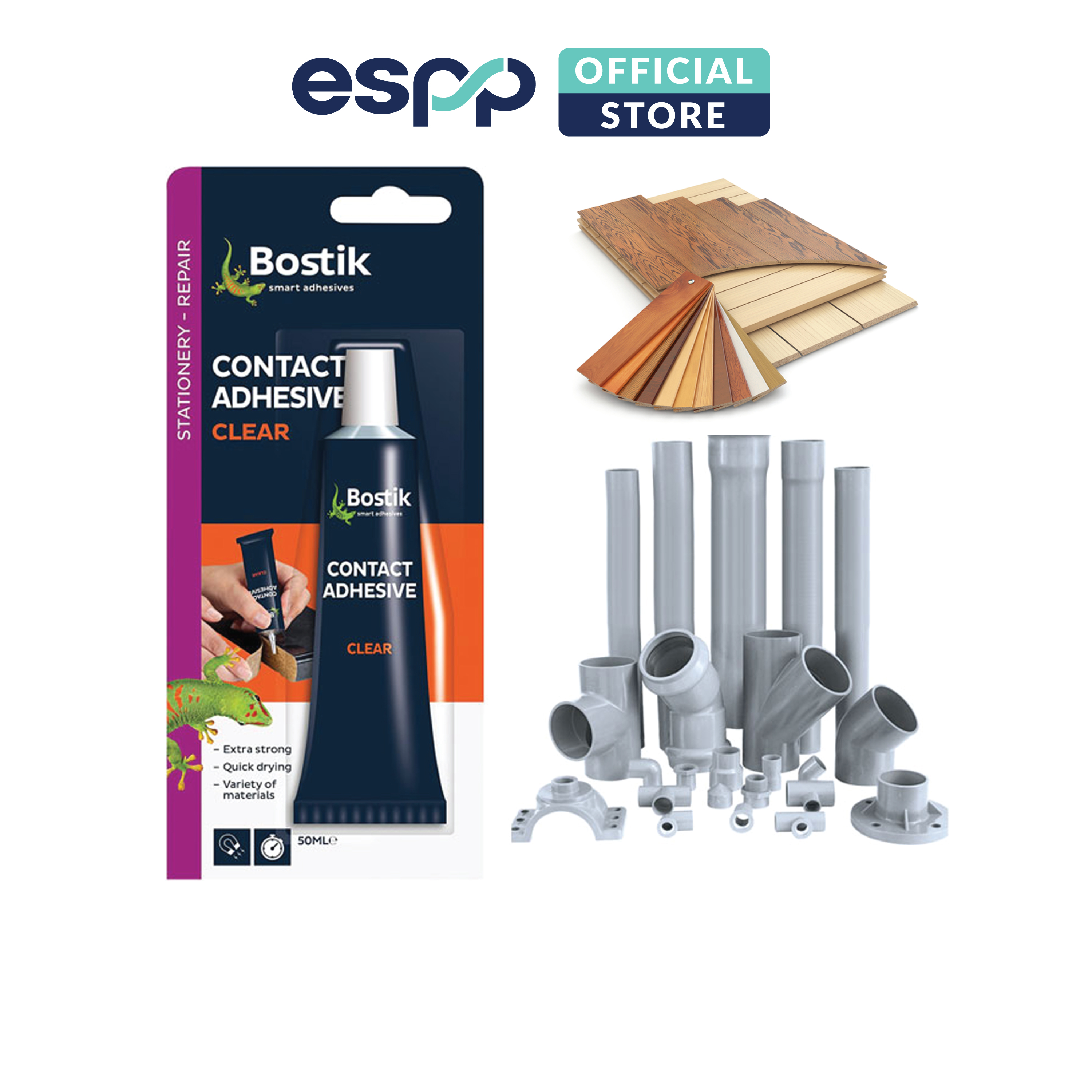 Keo dán nhựa siêu chắc Contact Adhesive 50ml - BOSTIK