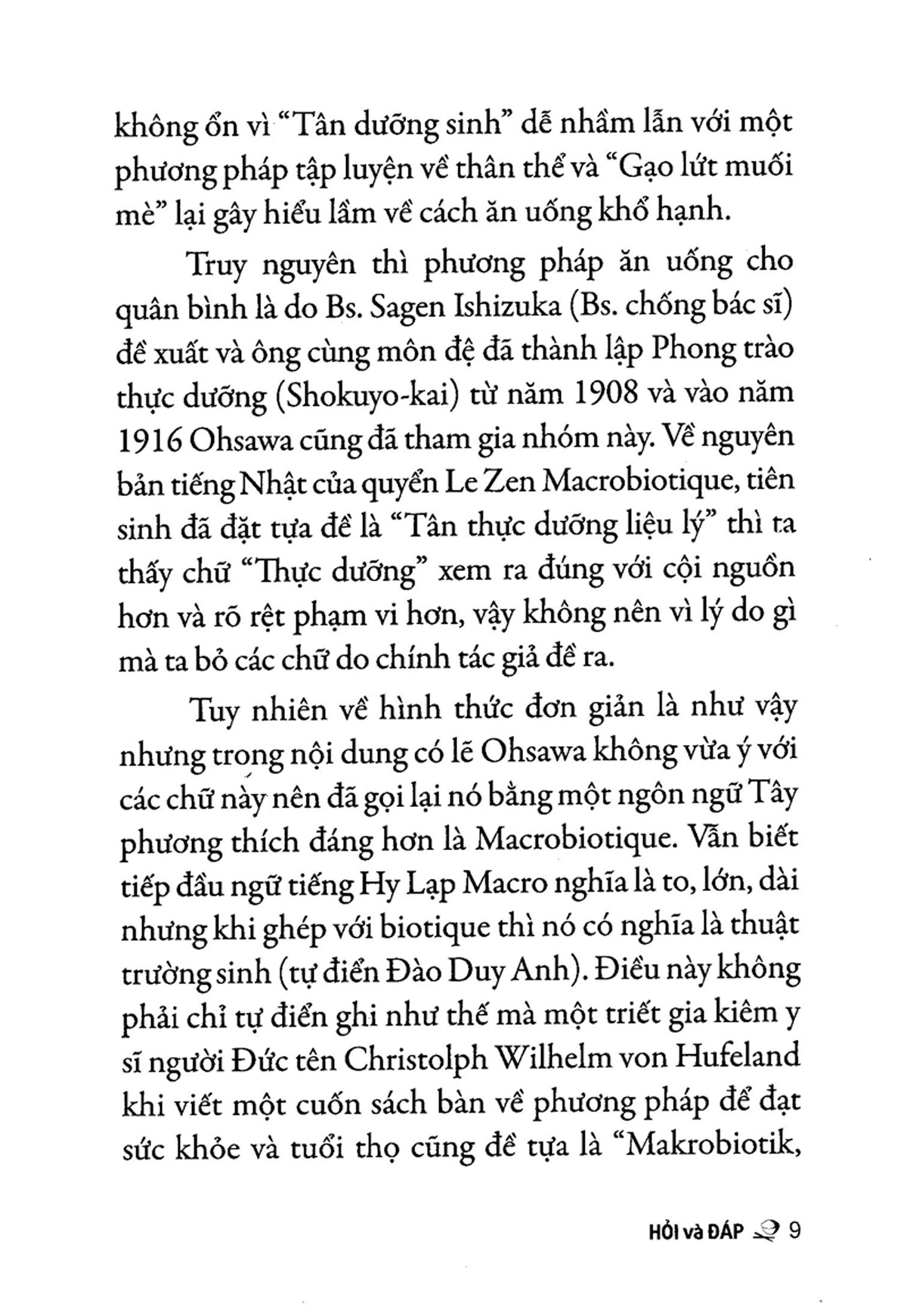 Phương pháp Ohsawa Hỏi Và Đáp - Tập 1 - George Ohsawa ( dịch giả Huỳnh Văn Ba )