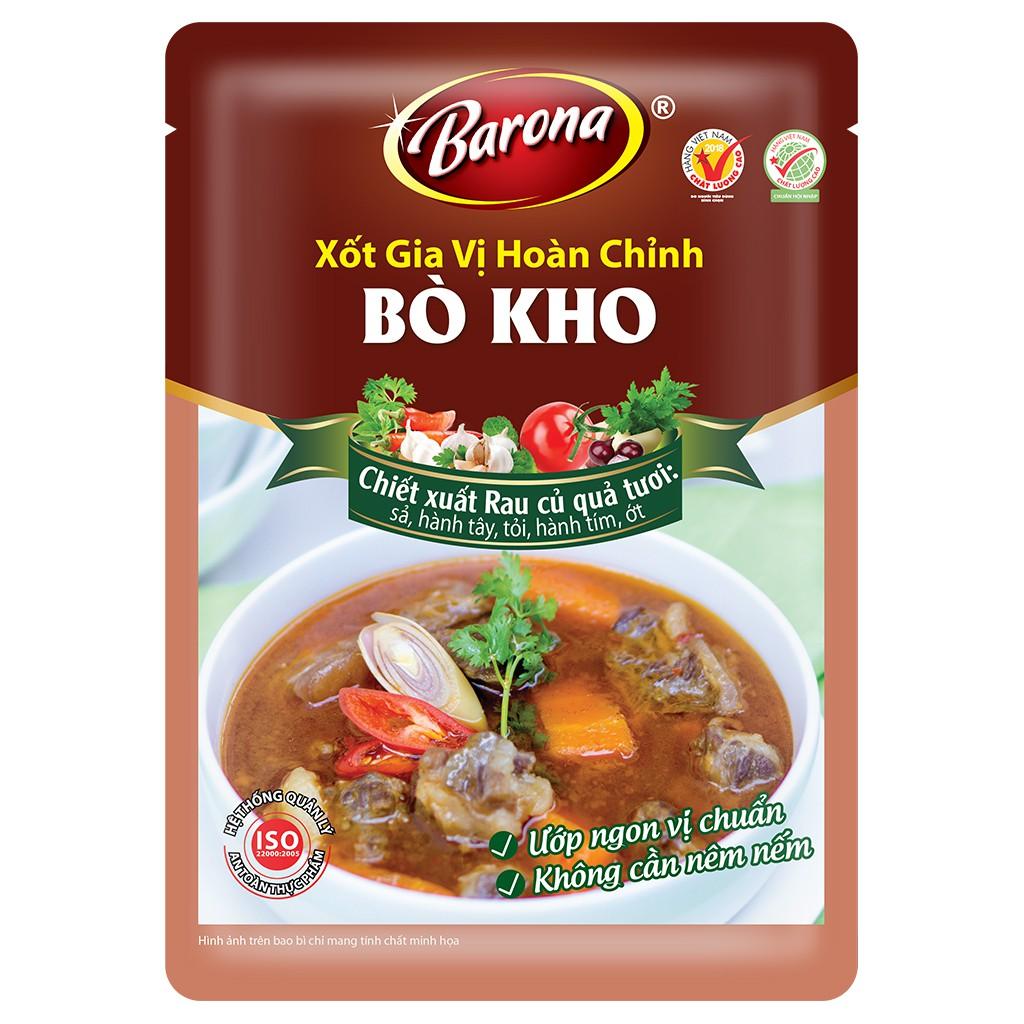 Xốt Gia Vị Hoàn Chỉnh Barona - Bò Kho 80g