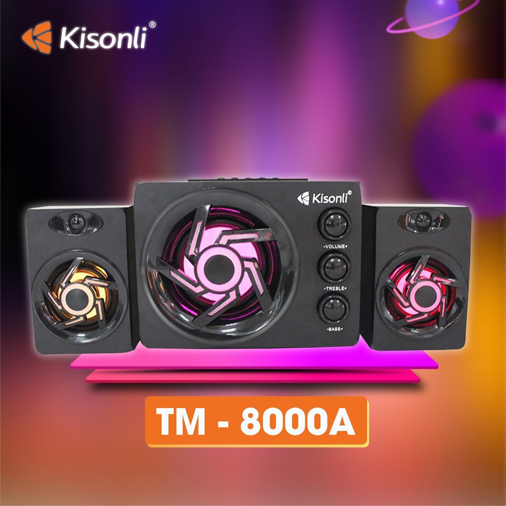 Loa 2.1 Kisonli TM-8000A Bluetooth - AC 220V - JL - HÀNG CHÍNH HÃNG