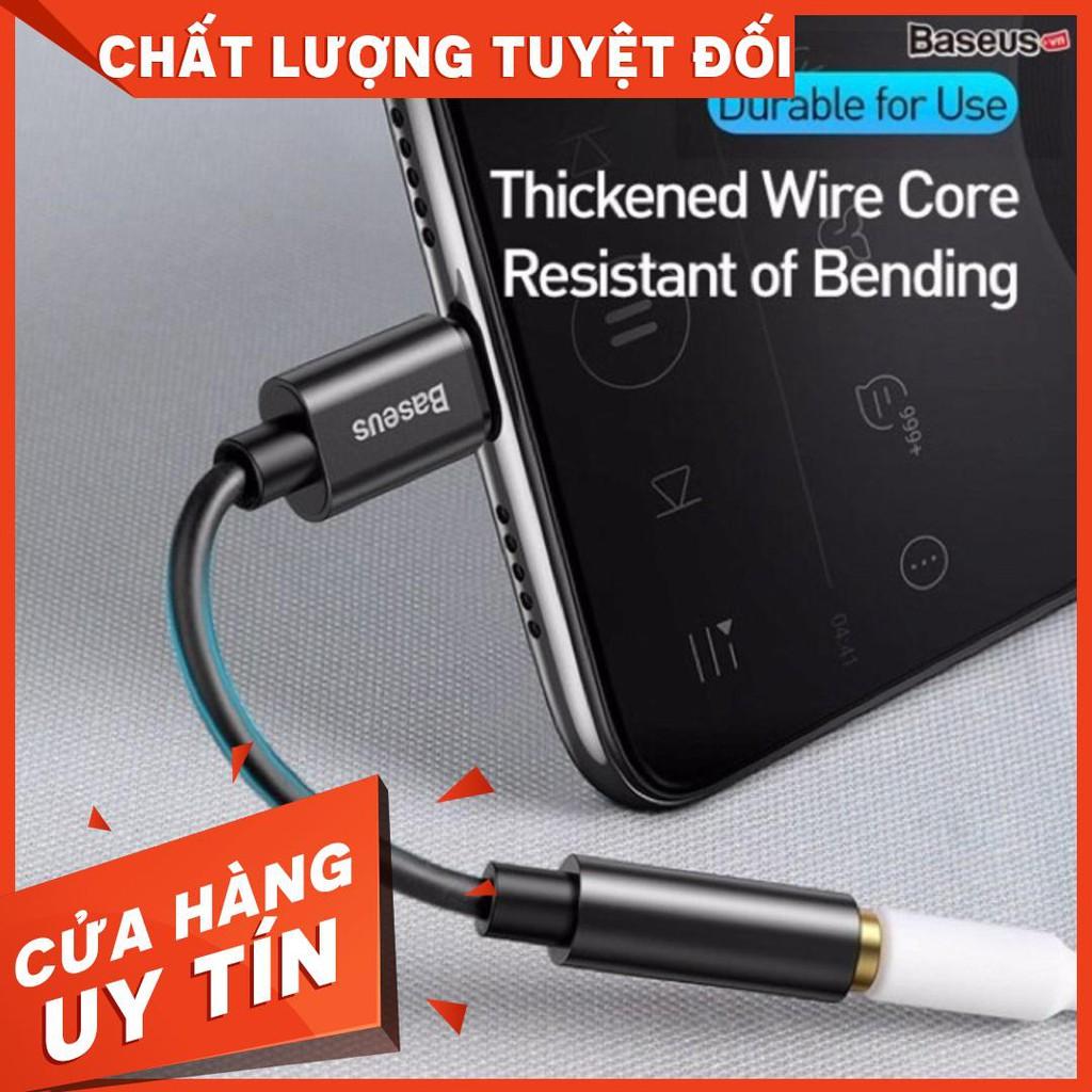 Đầu chuyển Type C sang Audio AUX 3.5mm Baseus L54 (Type-C Male to 3.5mm Female Adapter, built-in DAC, 24-bit/48kHz)