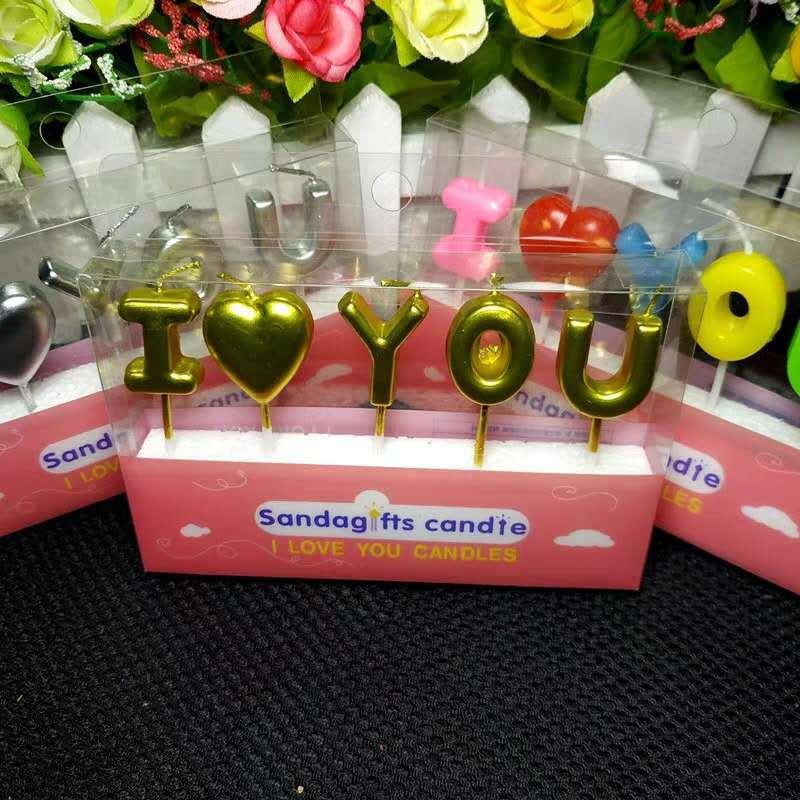 Nến Cắm Bánh Sinh Nhật Chữ I Love You - NEN02
