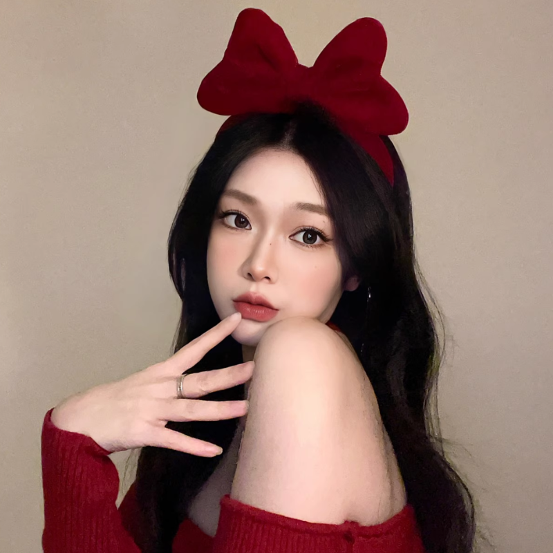 Bờm tóc nơ đỏ, nơ đen ngọt ngào, băng đô cài tóc nơ Nhung, băng đô mickey xinh xắn, bờm nhung nơ