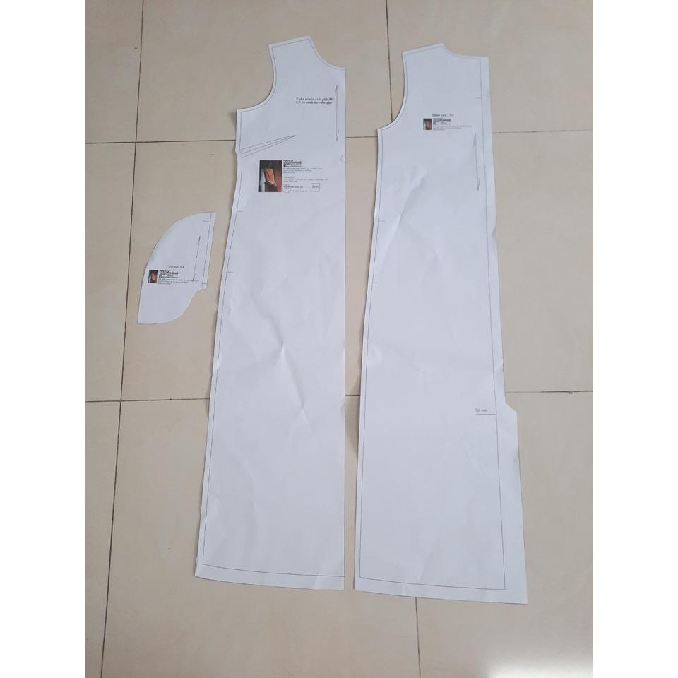 Rập giấy mã 1233 đầm dáng A (BẢN VẼ)