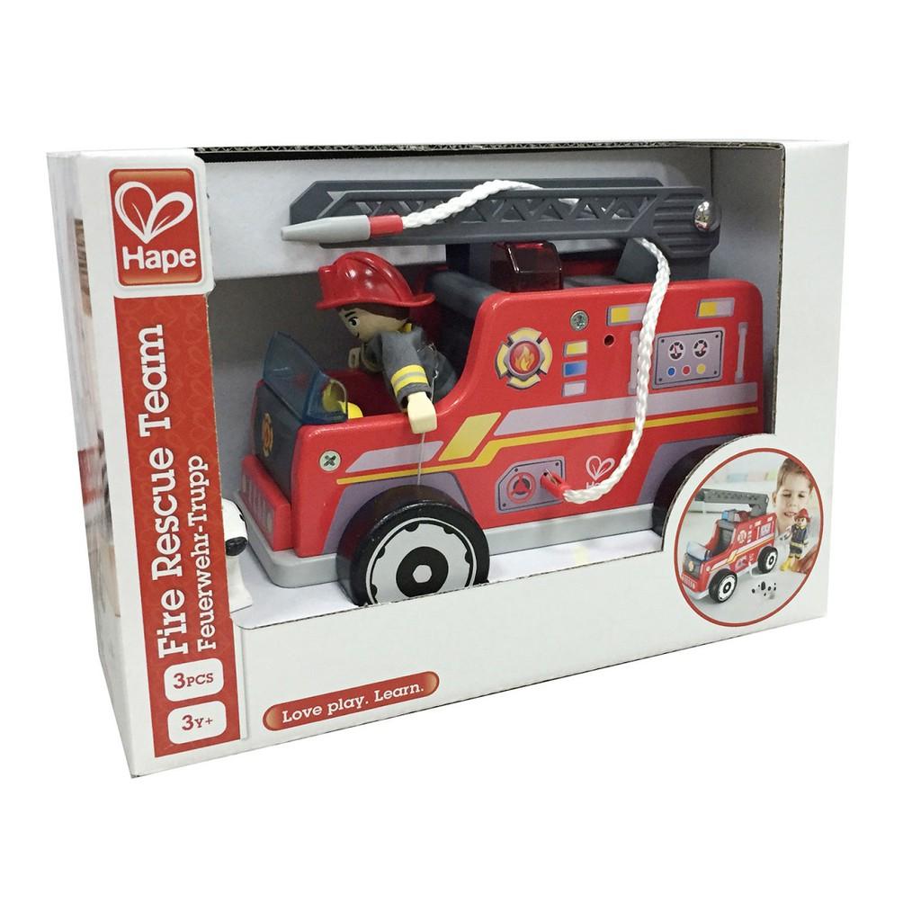 Đồ chơi gỗ Hape mô hình xe cứu hỏa E3024