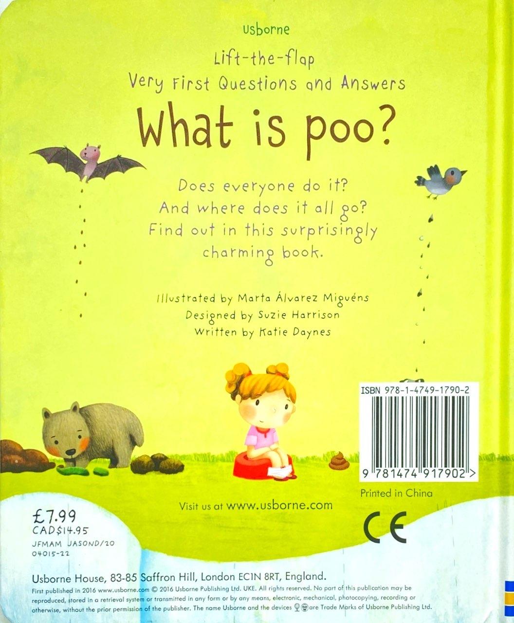 Sách Usborne What is poo?