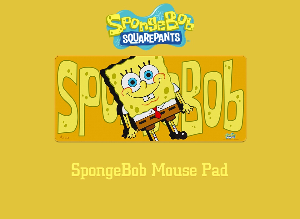 Tấm lót chuột AKKO SpongeBob XXL_Mới, hàng chính hãng