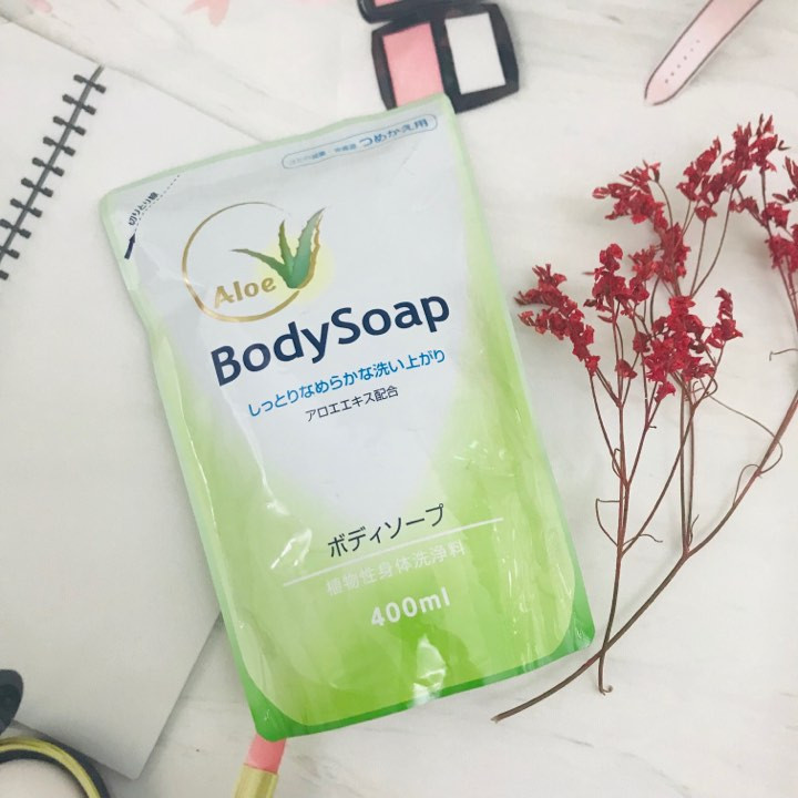 Sữa tắm trắng da, tinh chất lô hội Daiichi BodySoap Nhật Bản 400ml dạng túi