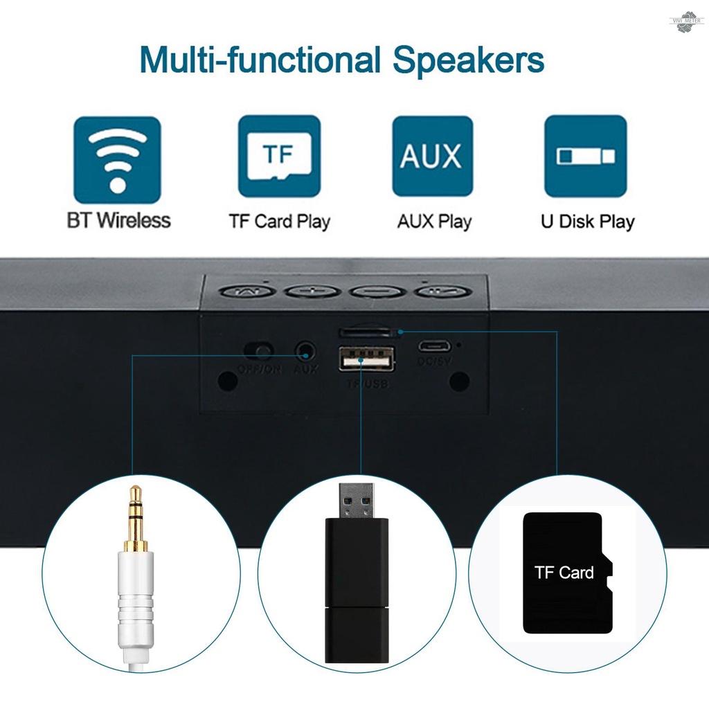 Loa Bluetooth 5.0 Wiwipenda L7 10w Có Đèn Rgb Hỗ Trợ Thẻ Nhớ Usb Tf Cho Tv / Pc / Điện Thoại Thông Minh