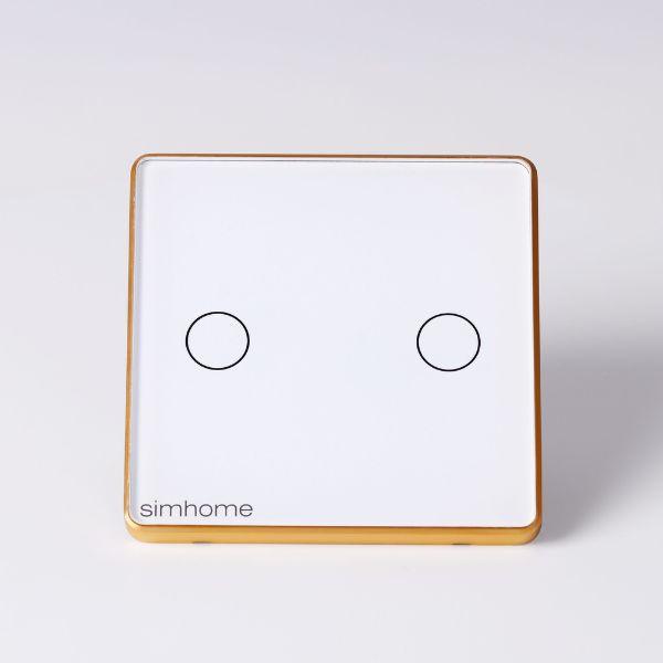 Công tắc cảm ứng Zigbee SimHome S3 – Tiêu chuẩn – 2 nút