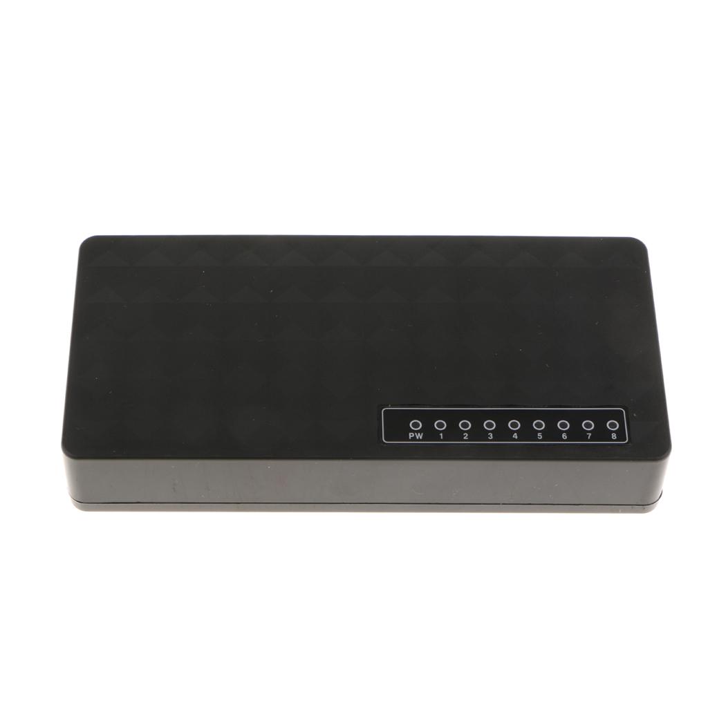 10/100Mbps 8-Port Network Switch LAN Ethernet Desktop RJ45 Network Adapter