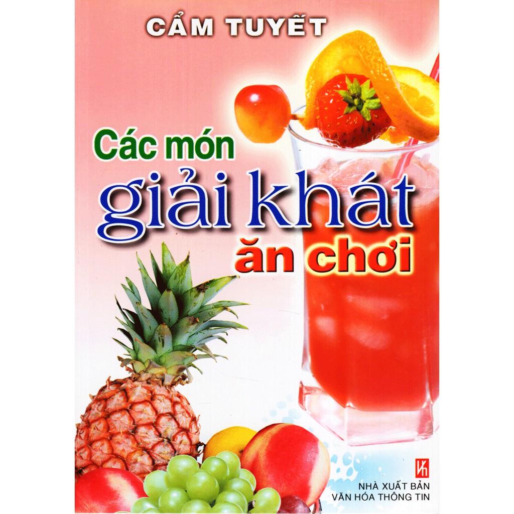 Sách - các món giải khát ăn chơi